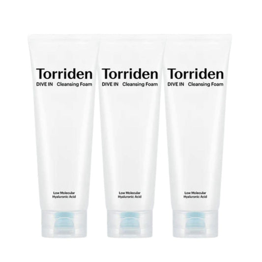 (3 Unités) Nettoyant à l'acide hyaluronique à faible poids moléculaire TORRIDEN Dive In