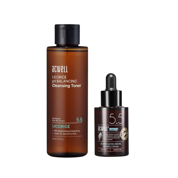 Acwell Licorice pH Balancing Toner & Serum Set