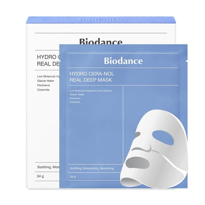 (4 UDS) Mascarilla facial intensiva Biodance Hydro Cera-Nol Real Deep