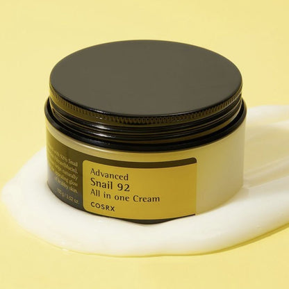 Set avanzado de caracol Cosrx (Esencia de mucina de caracol avanzada 96 (100ml) + Crema todo en uno avanzada de caracol 92 (100g) Kit de hidratación y reparación definitiva)