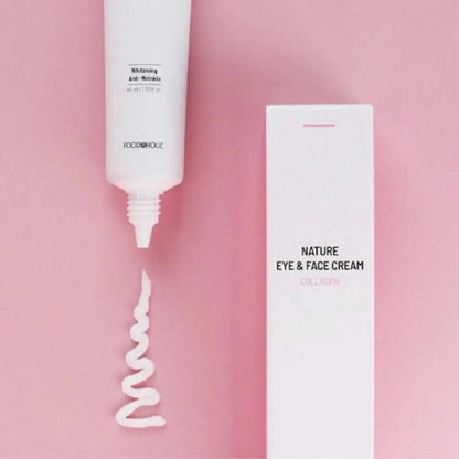 (Compra 2 y Recibe 1 Gratis) Crema de Ojos y Rostro de Colágeno Nature de Foodaholic