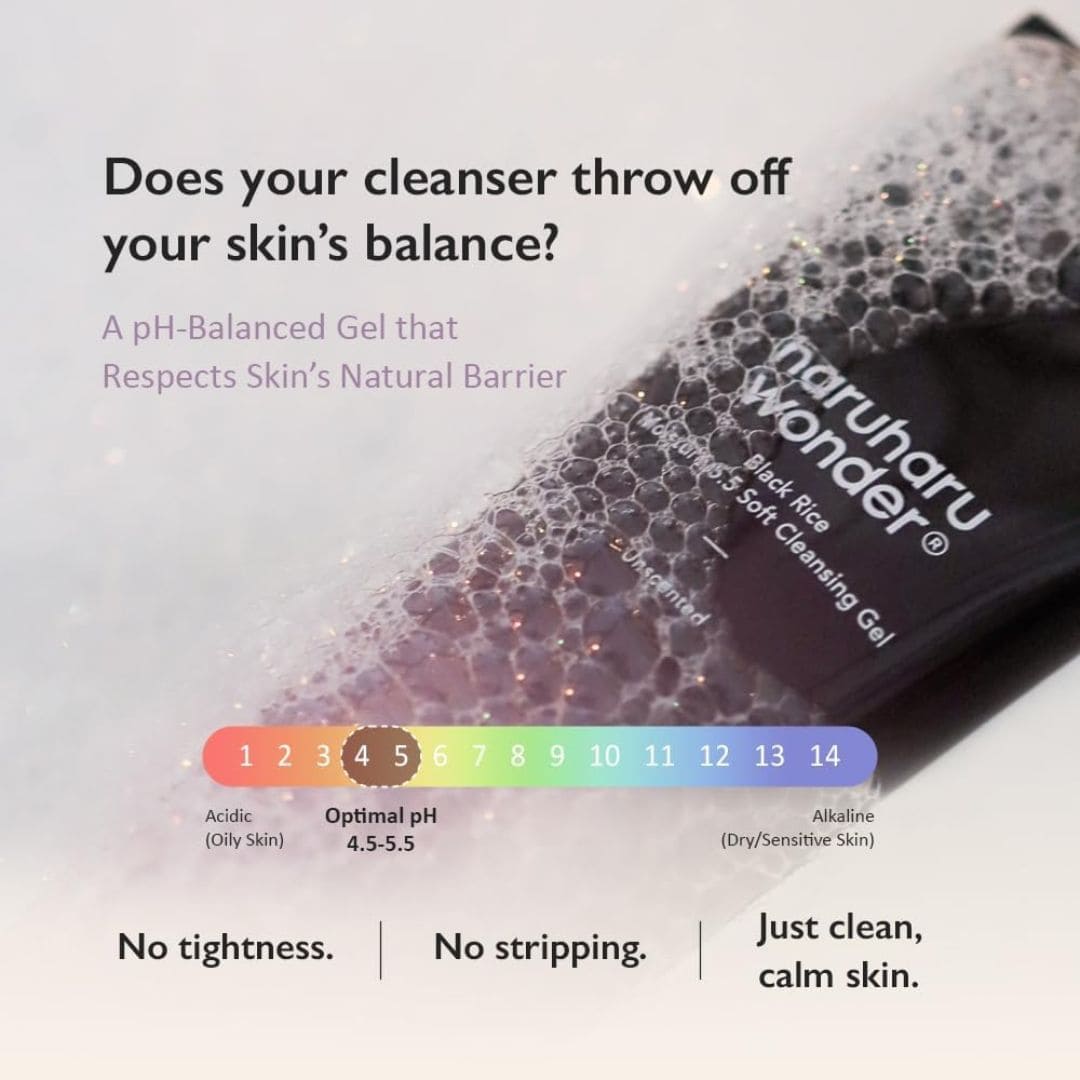 Haruharu Wonder Black Rice Moisture 5.5 Soft Cleansing Gel