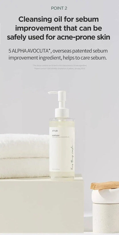 ANUA Aceite Limpiador Control de Poros Heartleaf