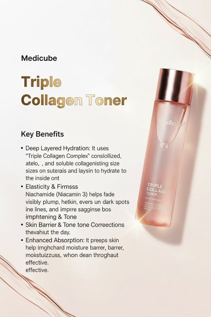 Tónico Triple Colágeno Medicube 4.0 140ml
