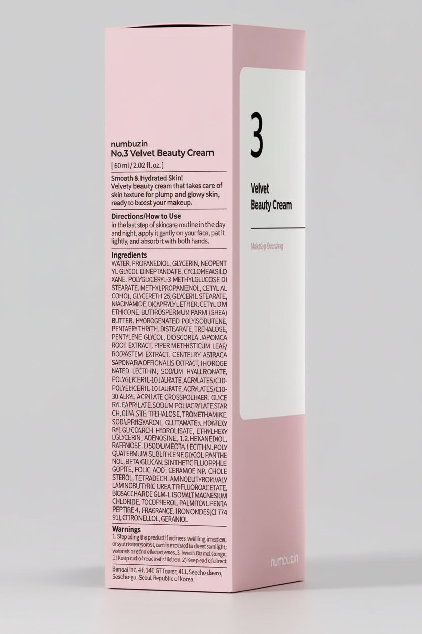 Numbuzin No.3 Velvet Beauty Cream