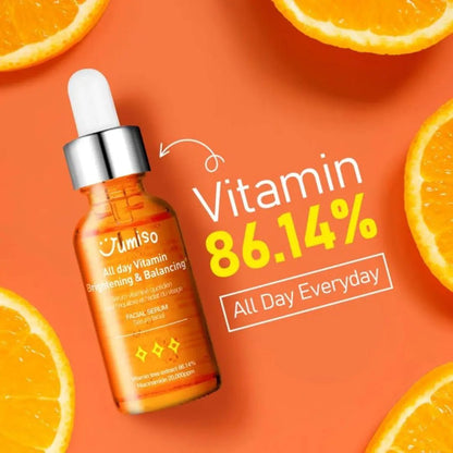 (3 unidades) Suero facial iluminador y equilibrante de vitaminas para todo el día Jumiso