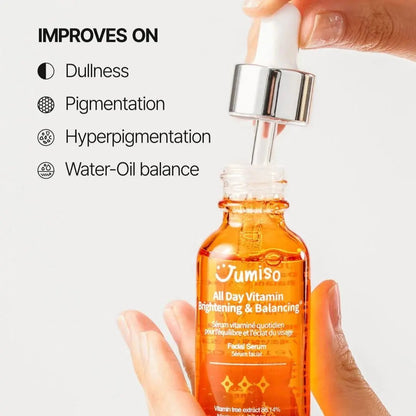 (3 unidades) Suero facial iluminador y equilibrante de vitaminas para todo el día Jumiso