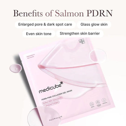 Medicube Mascarilla en Gel de Colágeno Rosa PDRN - 1ud
