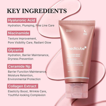 Medicube Mascarilla Nocturna Envolvente de Colágeno 75ml