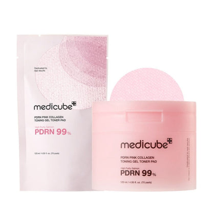 Medicube PDRN Pink Collagen Toning Gel Almohadilla Tonificadora