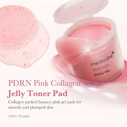 Medicube PDRN Pink Collagen Toning Gel Almohadilla Tonificadora