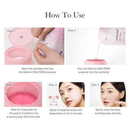 Medicube PDRN Pink Collagen Toning Gel Almohadilla Tonificadora