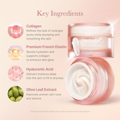 (3 Unidades) Pack de Crema Triple Colágeno de Medicube