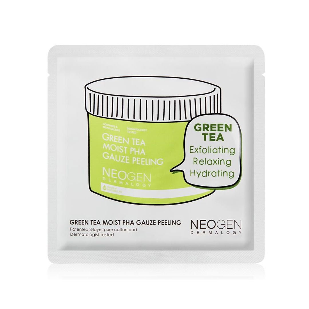 NEOGEN Green Tea Moist PHA Gauze Peeling Pad