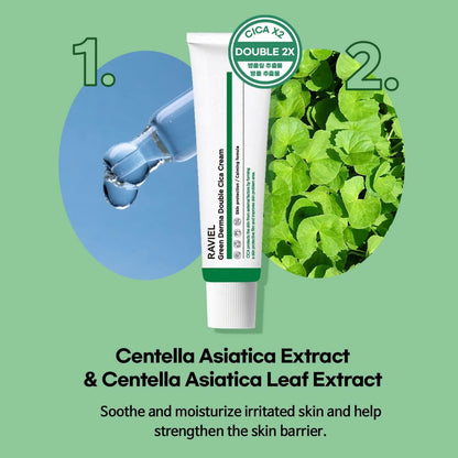 Raviel Green Derma Double Cica Crema