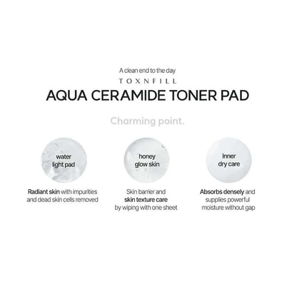 Almohadilla de tóner de ceramida TOXNFILL Aqua