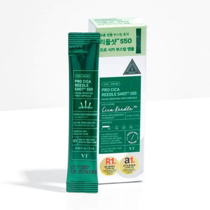 Ampolla facial potenciadora VT Pro Cica Reedle Shot S50 (2ml x 6ud)