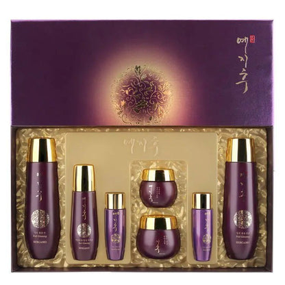 Yezihu Red Ginseng Skincare Set - Rojo